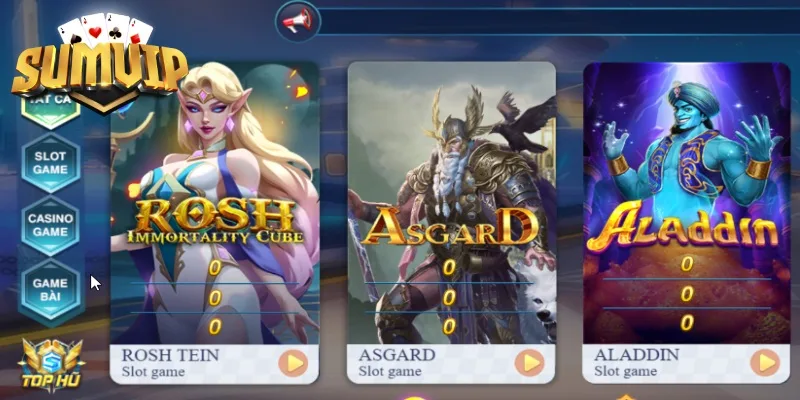 Sảnh game slots SUMVIP đa dạng trò chơi nổ hũ Sảnh game slots SUMVIP đa dạng trò chơi nổ hũ